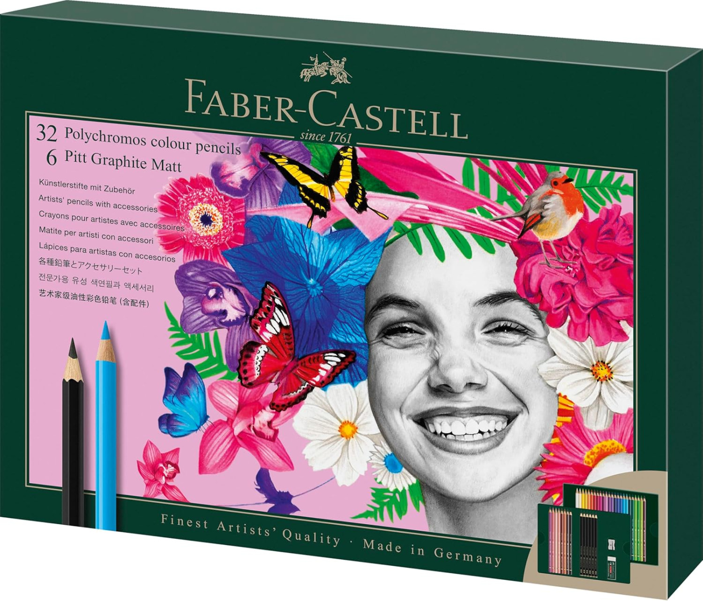 Набор художественных изделий Faber Castell Polychromos Pitt Graphite Matt 40 предметов 11682₽