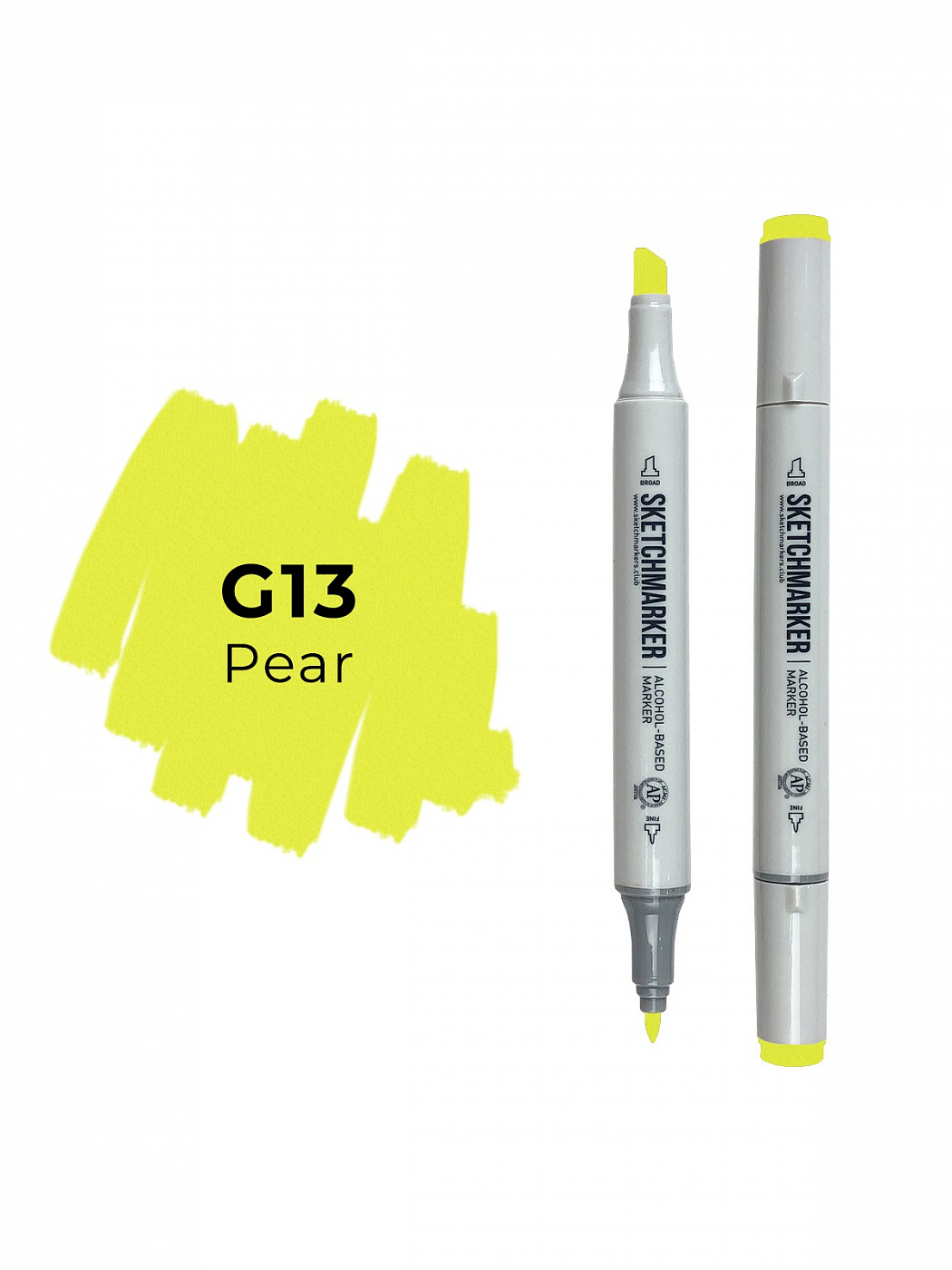 Маркер двухсторонний на спиртовой основе Sketchmarker Цвет Груша