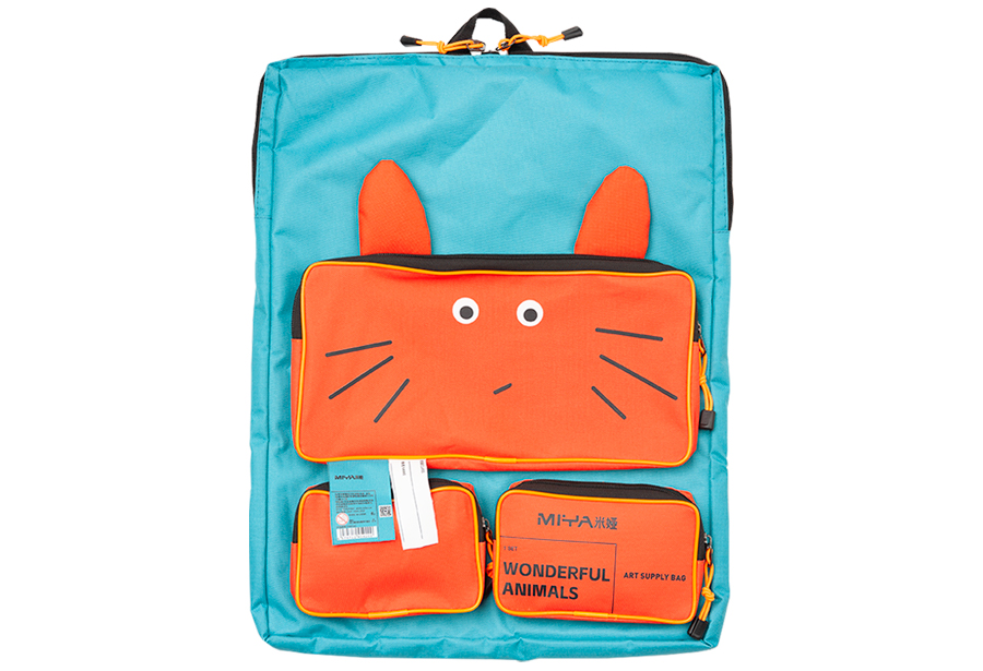 Рюкзак для художественных принадлежностей MIYA А3, Синий brauberg рюкзак с отделением для ноутбука usb порт leader