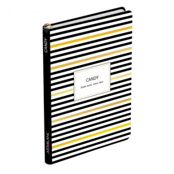 Тетрадь дизайнерская в линейку с резинкой Art Blanc 