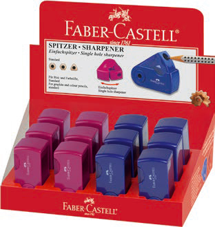 Точилка Faber-castell двойная Sleeve красный/синий