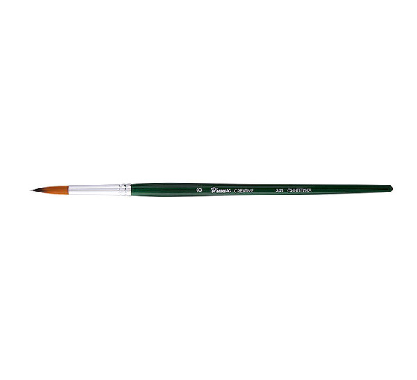 Купить Кисть синтетика №0 круглая Pinax Creative 341 короткая ручка, Китай