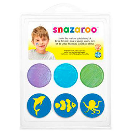 Набор красок для лица со штампами Snazaroo 