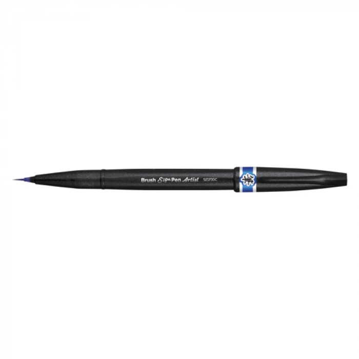 Браш пен Brush Sign Pen Artist, ultra-fine, синий фломастер кисть pentel brush sign pen желтый