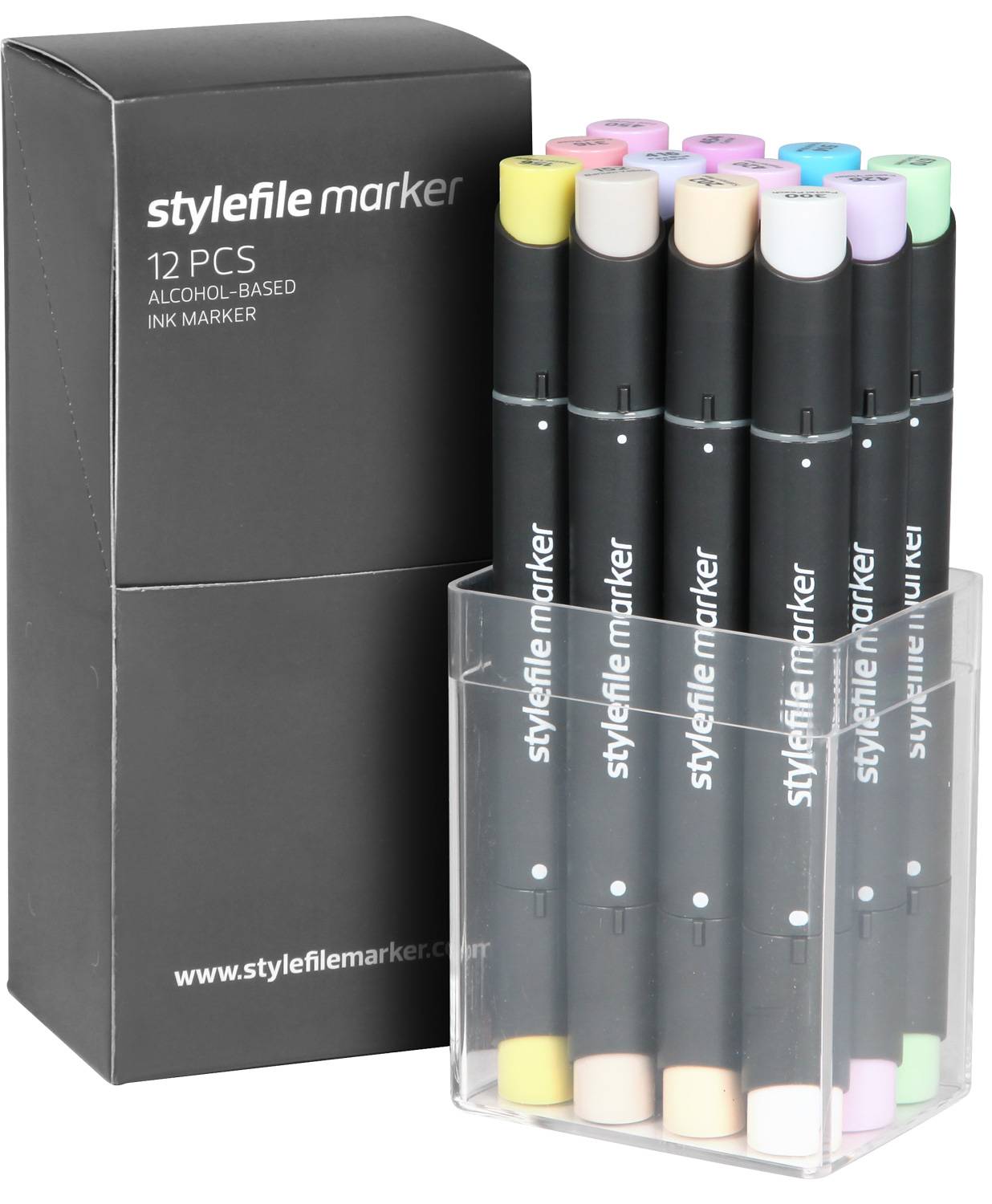 Набор маркеров Stylefile 12 шт Пастельные цвета SFS12PA - фото 1