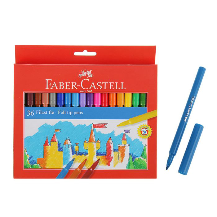 Набор фломастеров Faber-castell 36 шт в картон кор FC-554236 - фото 1