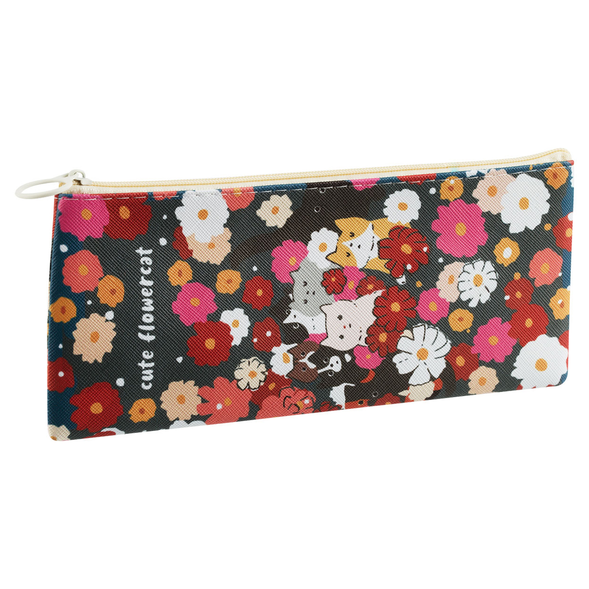 Пенал мягкий MESHU Flowers 20х10 см искусственная кожа 259₽