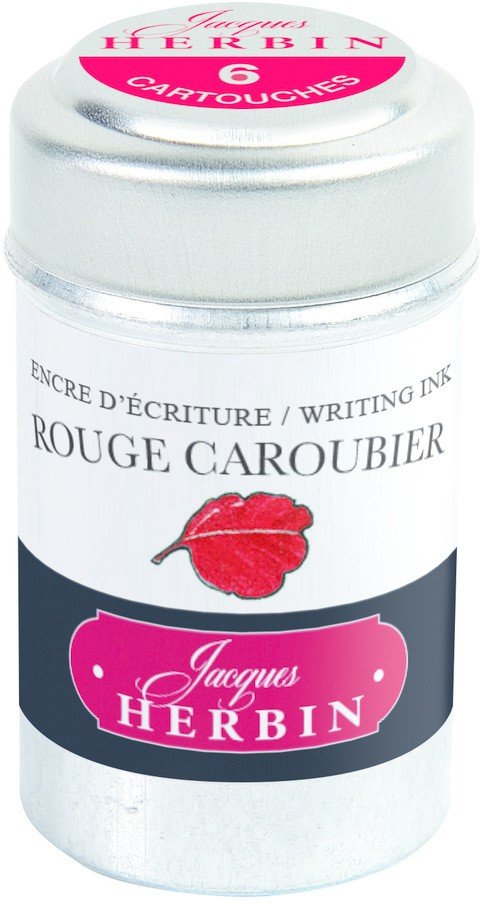 Набор картриджей для перьевой ручки Herbin, Rouge caroubier Алый, 6 шт алый как снег новые приключения сварога роман