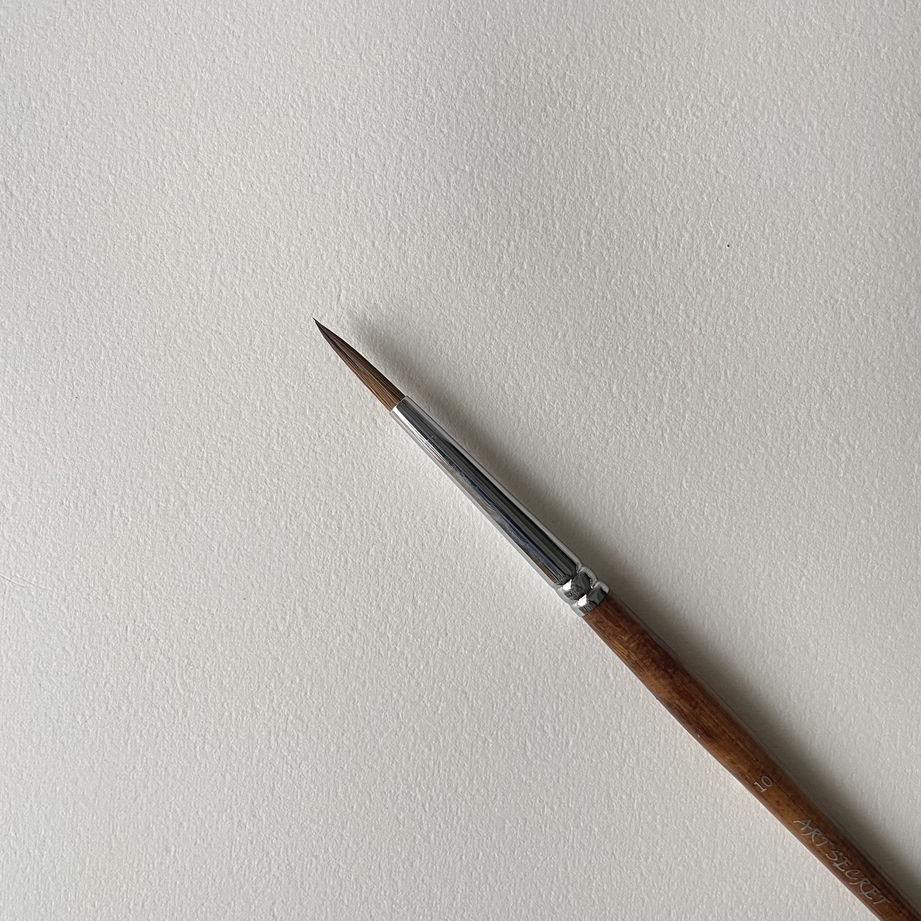 Кисть колонок 10 Art Secret, длинная ручка, 655R