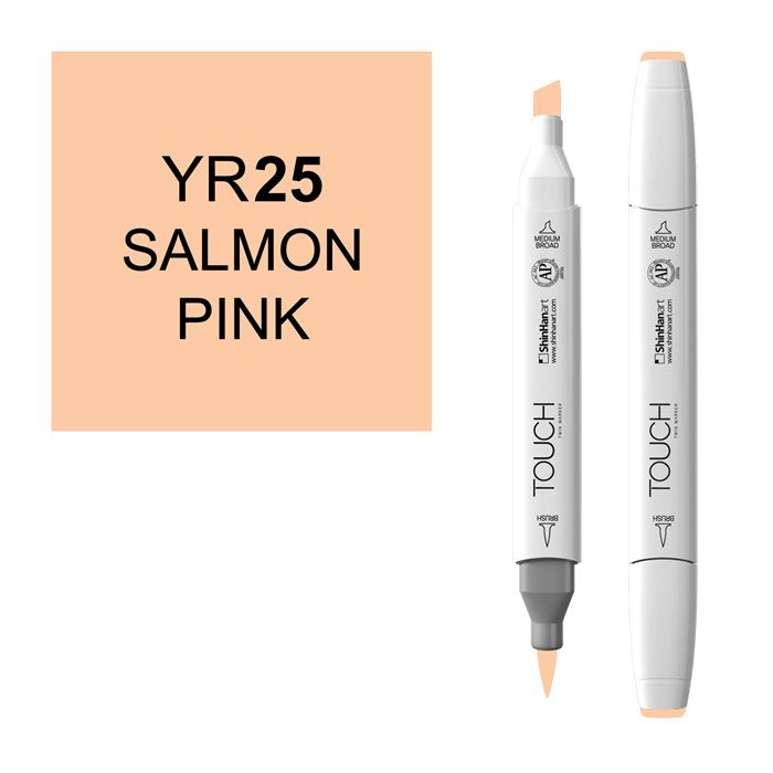 Маркер спиртовой BRUSH Touch Twin цв. YR25 розовый лосось