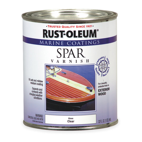 Лак для яхт прозрачный Rust-oleum 946 мл глянцевый RO-207008 - фото 1