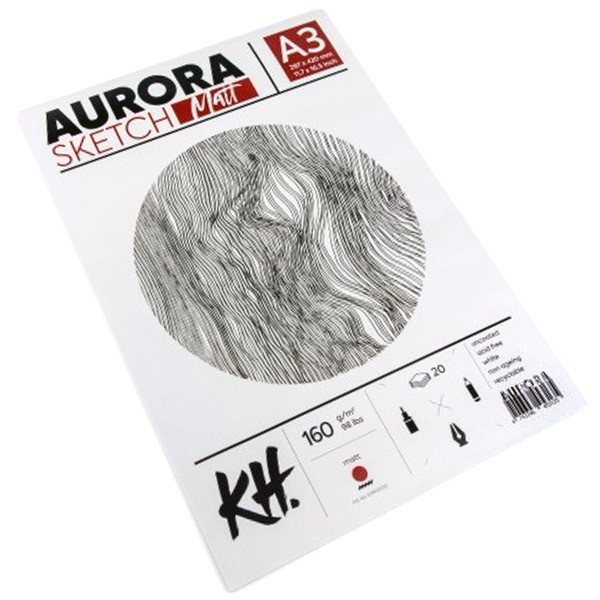 Скетчбук-склейка для набросков Aurora Smooth&Matt А3 20 л 160 г