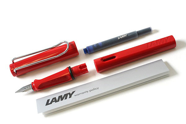 Ручка перьевая LAMY 016 safari, LH Красный для левшей Lamy-4000175 - фото 5