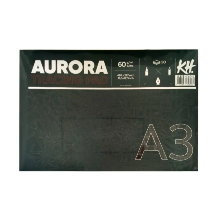 Калька в альбоме Aurora А3 50 л 60 г калька 30 гр м² 42 см 15 м белый
