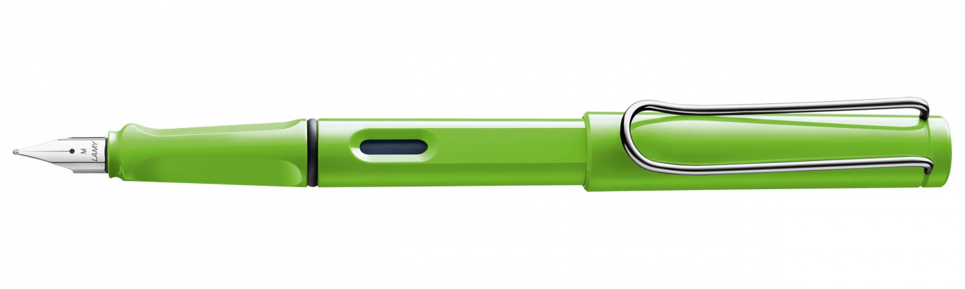 Ручка перьевая LAMY 013 safari, EF Зеленый тренажер ручка самоучка для левшей