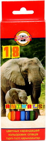 первые знания домашние животные с наклейками 21 5 × 28 5 см 16 стр Набор карандашей цветных Koh-I-Noor 