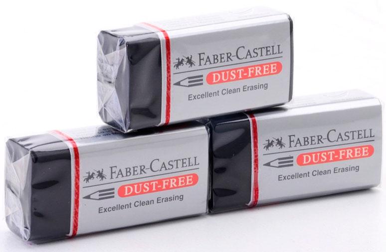 Ластик Faber-castell Dust Free для графитных карандашей черный ластик milan 4036 прямоугольный синтетический каучук 39 20 8 мм