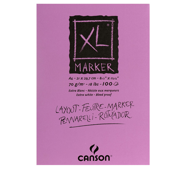 Купить Альбом-склейка для маркеров Canson XL А4 100 л 70 г, Франция