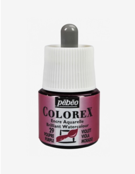 Чернила акварельные Pebeo "Colorex" 45 мл №29 Пурпурный