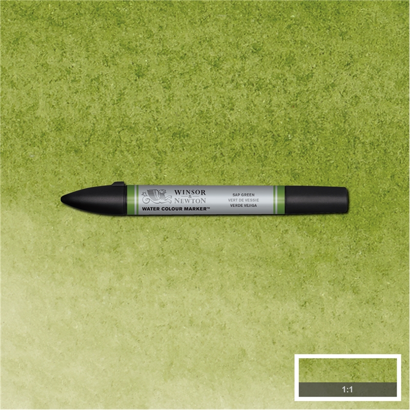 Маркер-кисть акварельный Water Colour Marker 599 SAP GREEN W&N-201599 - фото 1