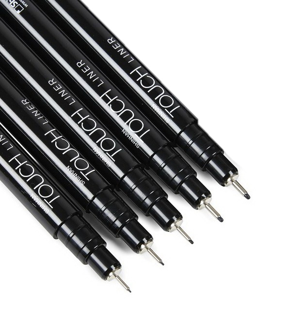 Линер Touch Liner черный, все размеры школа семи гномов мастерская рисуем карандашами 4