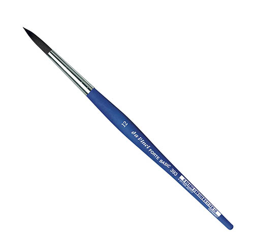 Кисть синтетика №12 круглая Da Vinci Forte Basic 393 короткая ручка кисть синтетика 12 плоская da vinci forte basic 394 короткая ручка