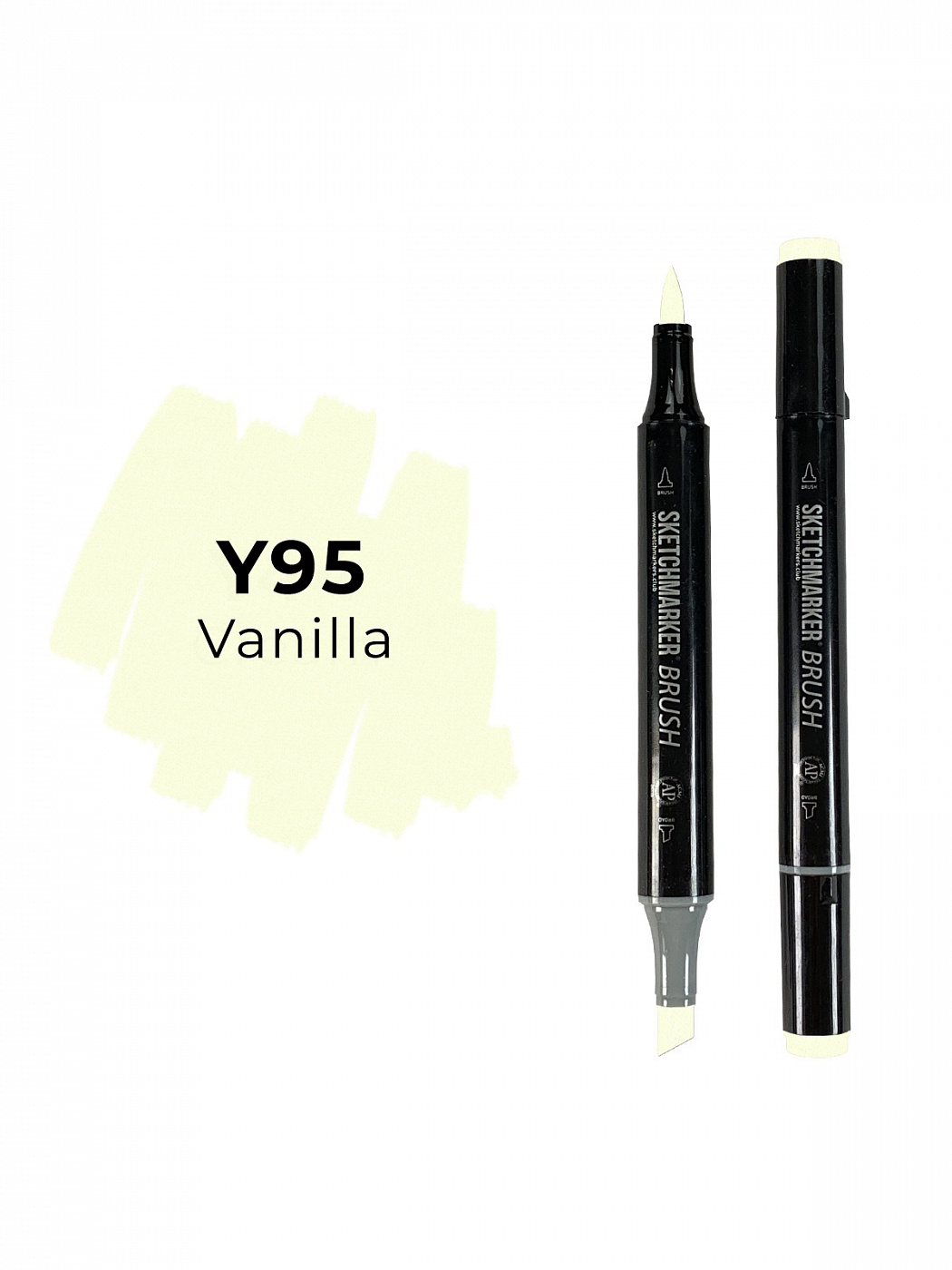 Маркер двухсторонний на спиртовой основе Sketchmarker Brush Цвет Ванильный