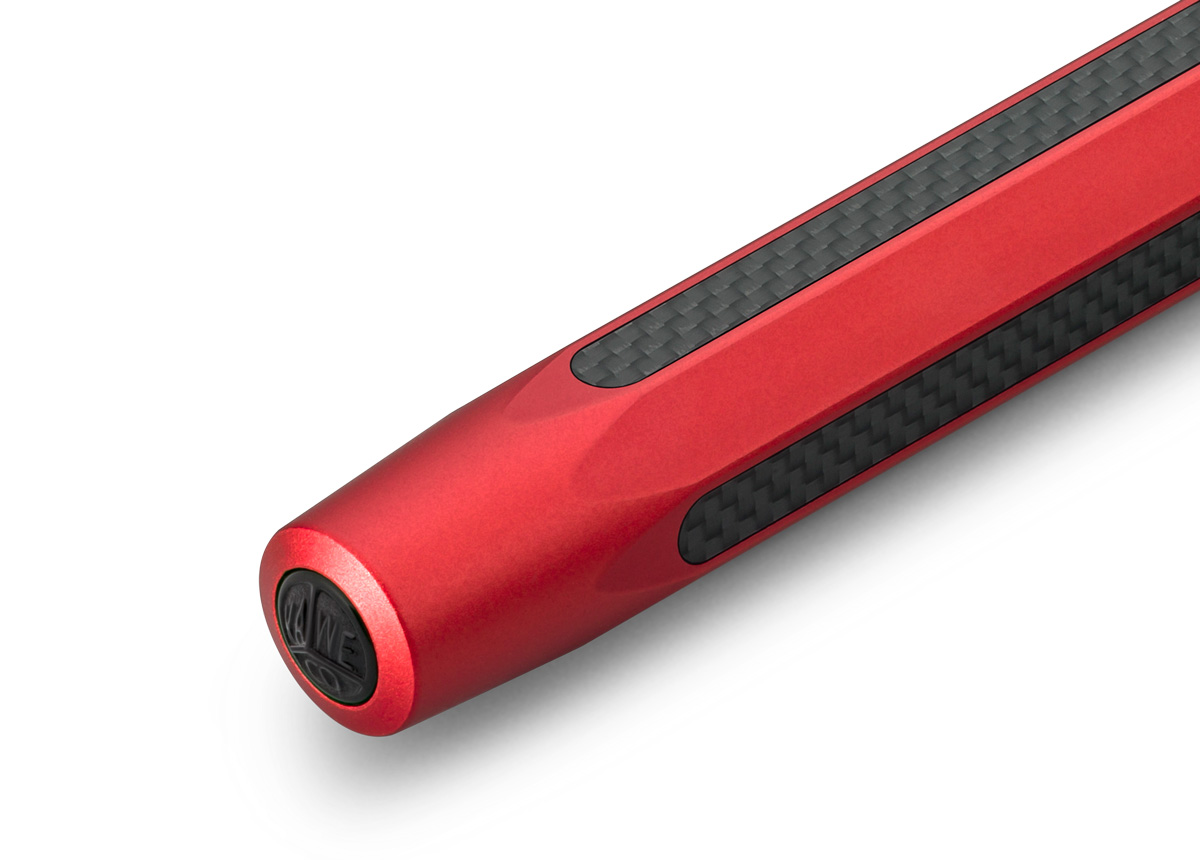 Ручка перьевая Kaweco AC Sport EF 0,5 мм, корпус красный с черными вставками KW10000469 - фото 5