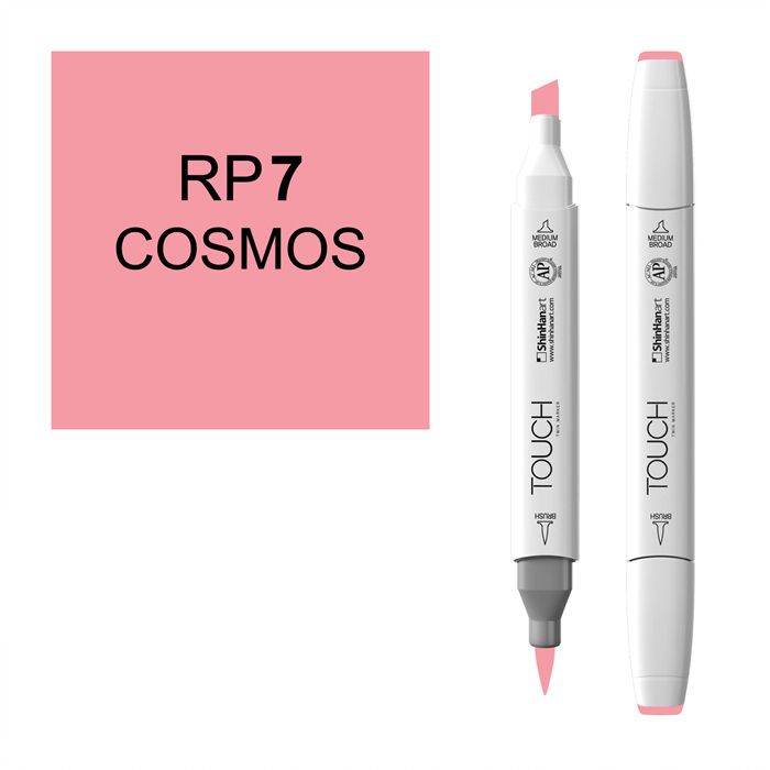 Маркер спиртовой BRUSH Touch Twin цв. RP7 космос розовый