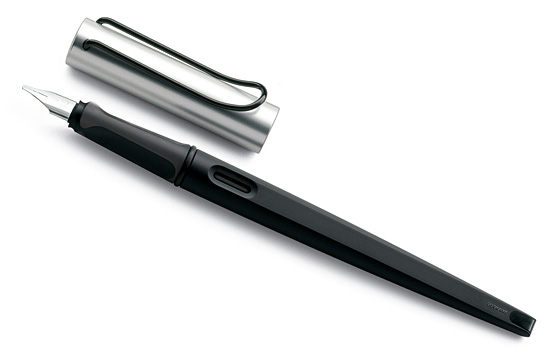 Ручка перьевая для каллиграфии LAMY 011 joy, 1,5 мм Черно-серебристый ручка перьевая lamy 0d3 al star сиреневый