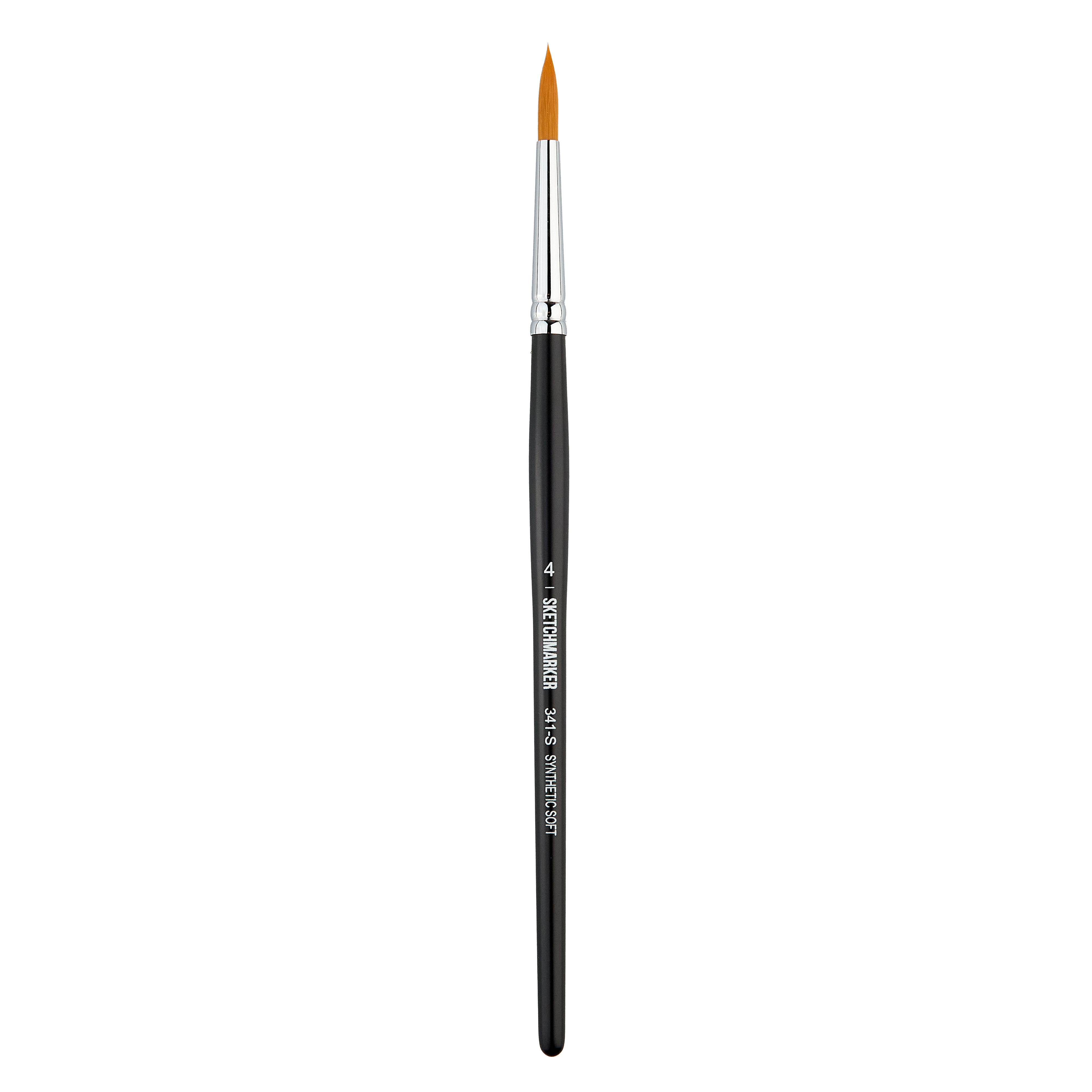 Кисть синтетика мягкая №4 круглая Sketchmarker "341" ручка короткая