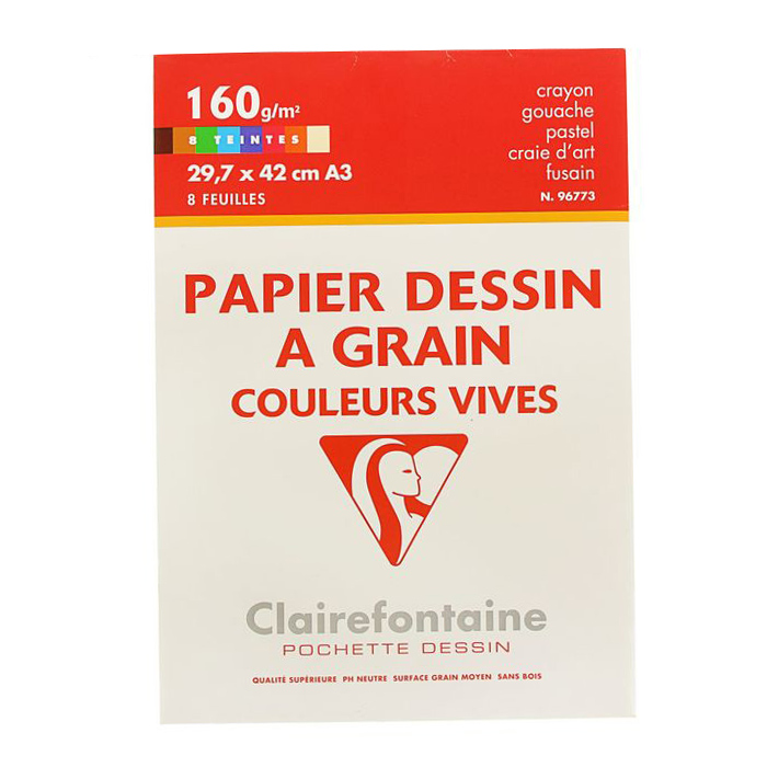 Набор бумаги для пастели Clairefontaine 