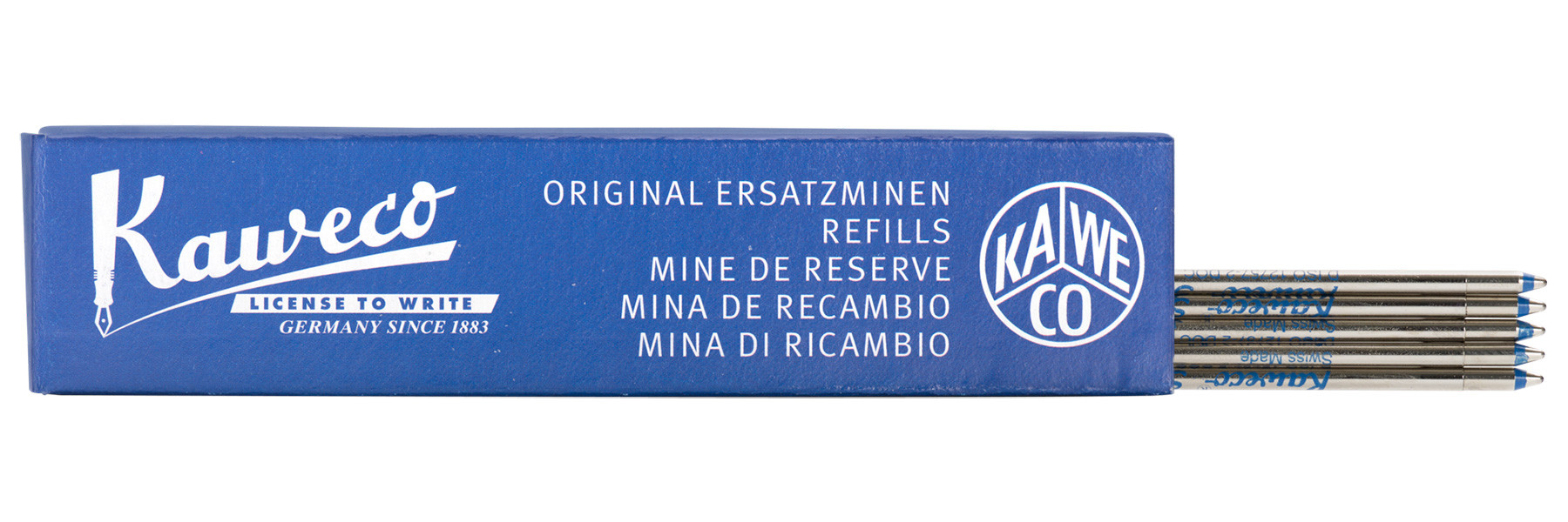Стержень для шариковой ручки KAWECO D1 08 мм синий 1387₽