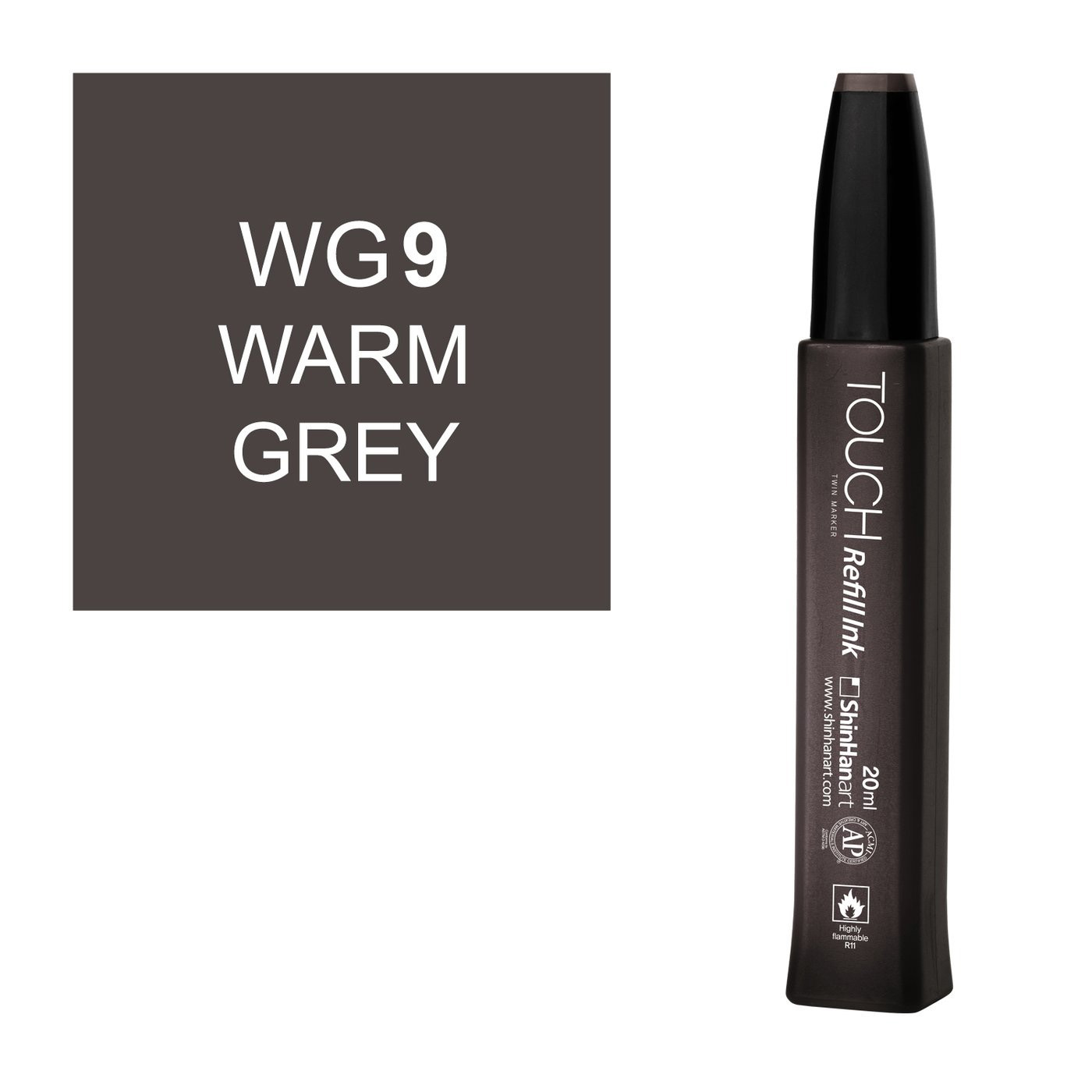 Заправка для маркеров Touch "Refill Ink" 20 мл WG9 Теплый серый