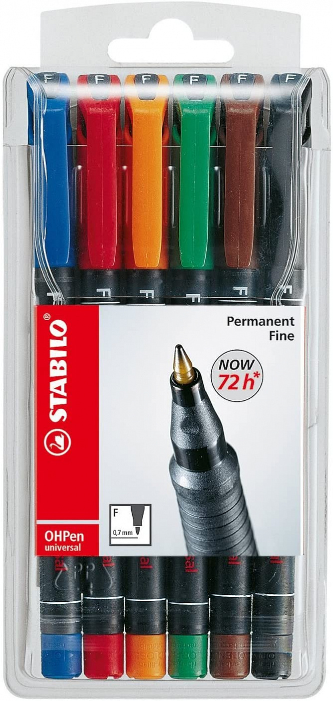 Набор маркеров ручек Stabilo 6 цв набор чертежный koh i noor 4 предмета для начальных классов в пластике