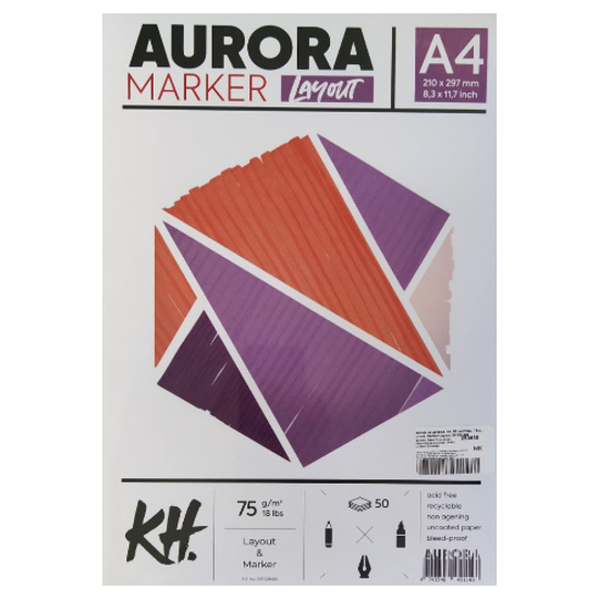 Альбом-склейка для маркеров Aurora А4 50 л 75 г