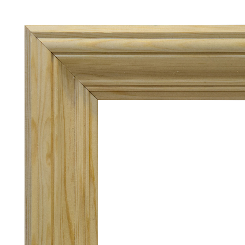 Рама 9х12 см деревянная некрашенная (ширина багета 6,2 см) Т-С-62-0912 - фото 1