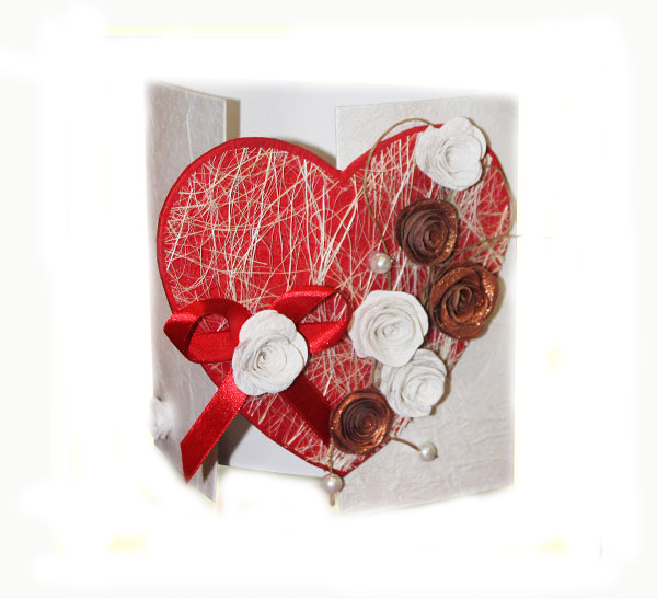 Открытка ручной работы 16,5*16,5 см 