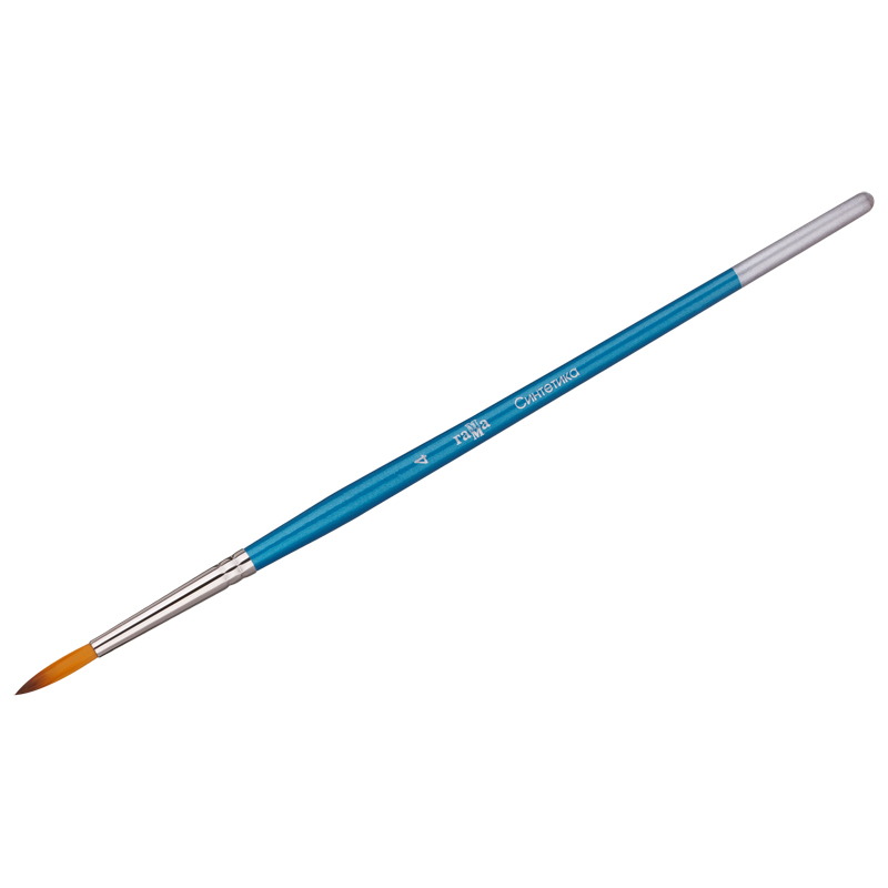 Кисть синтетика №4 круглая Гамма короткая ручка ручка скоба cappio rc232 м о 320