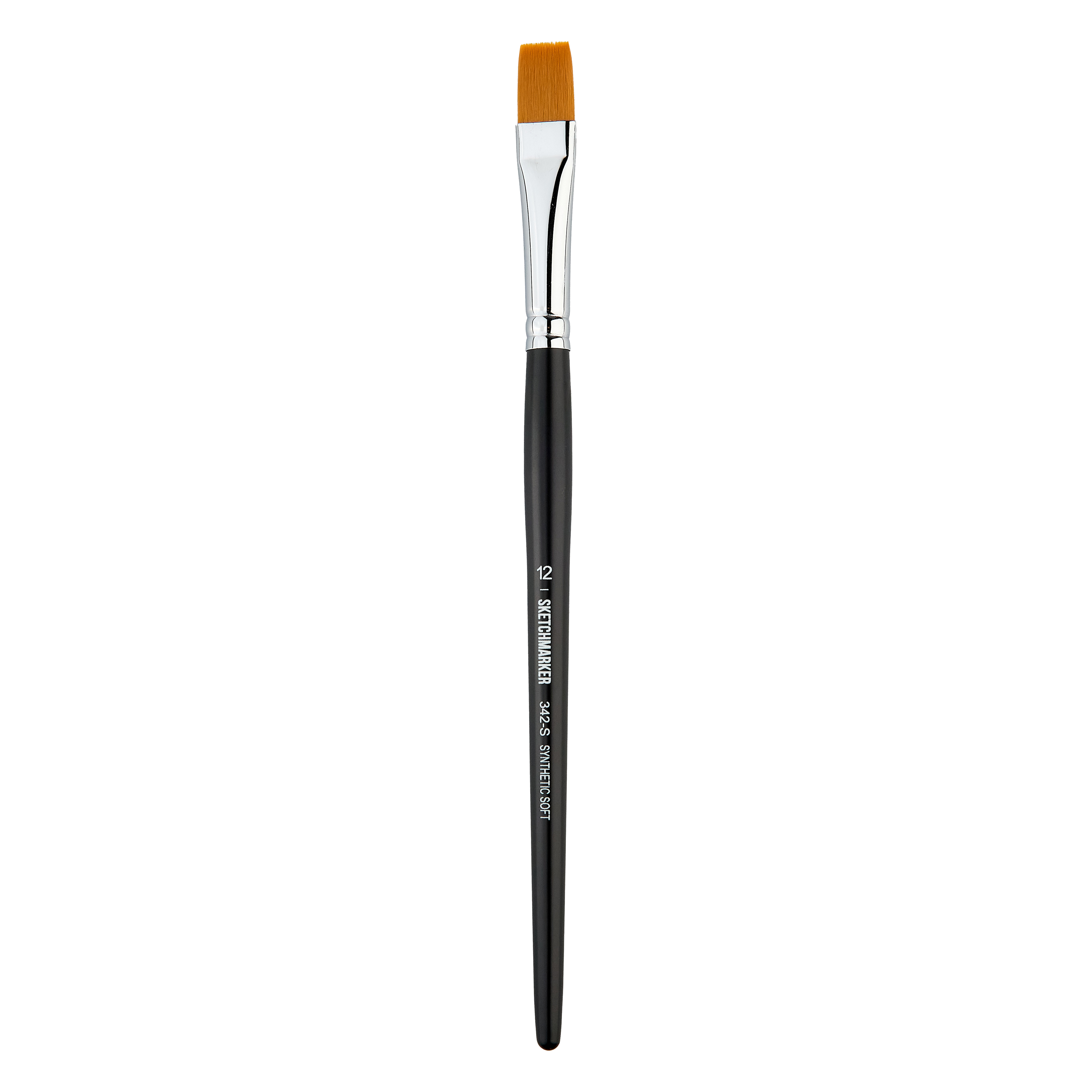 Кисть синтетика мягкая 12 плоская Sketchmarker quot342 quot ручка короткая 324₽