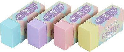 Ластик KUM Eraser Pastell, супер мягкая, пастельные цвета ластик milan 4036 прямоугольный синтетический каучук 39 20 8 мм