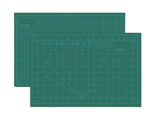 Коврик для резки CZ-232 защитный 45*30 см зеленый, 5-слойный