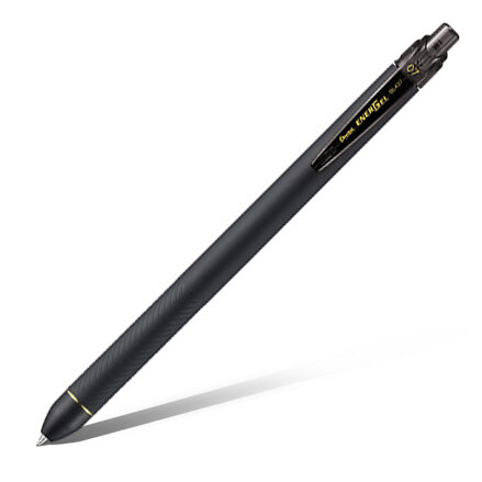 Купить Гелевая ручка автомат Pentel Energel 0, 7 мм корпус Soft Touch, черный стержень, Япония