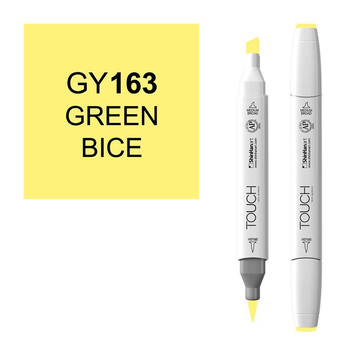 Маркер спиртовой BRUSH Touch Twin цв. GY163 бледный зелено-голубой разговорные темы к экзаменам по английскому языку мct