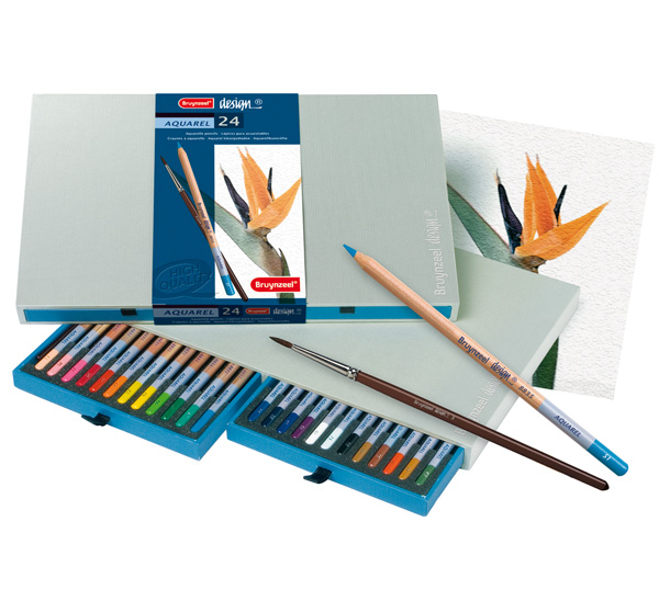 Набор цветных карандашей акварельных Bruynzeel "Design" 24 цв