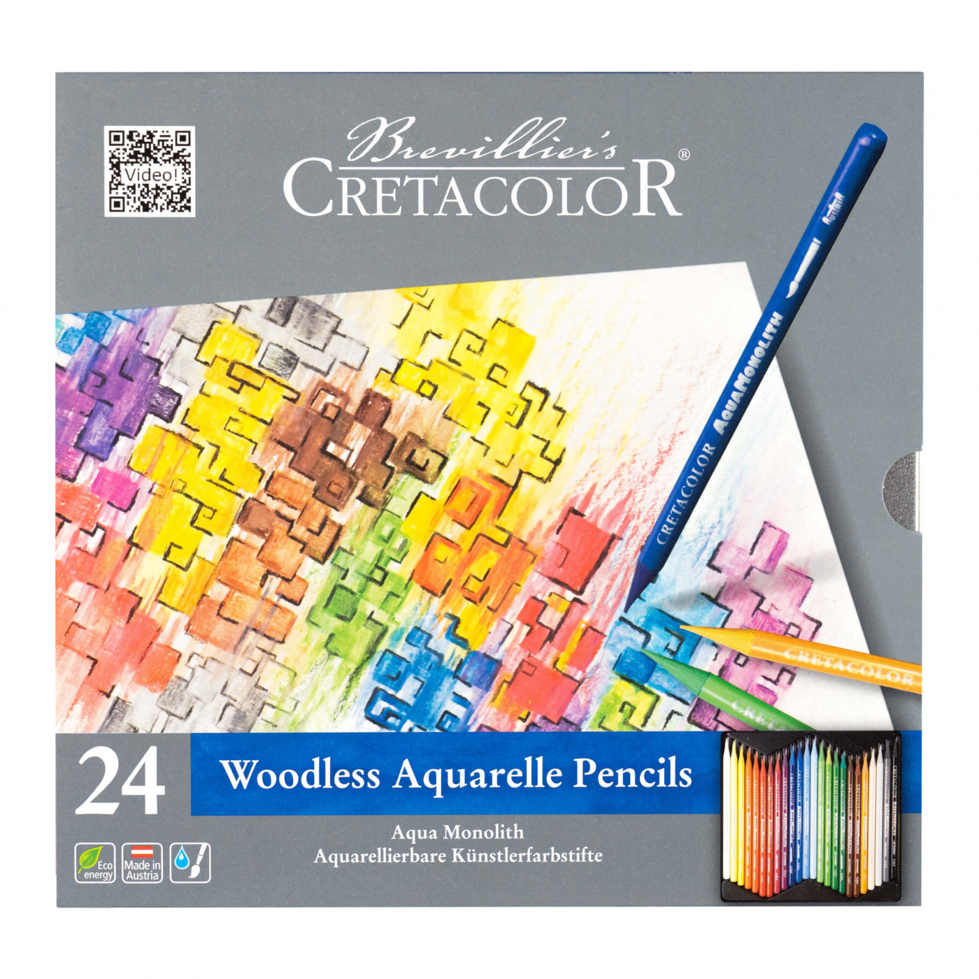 набор для рисования cretacolor teacher s choice beginner 12 предметов в метал коробке Набор карандашей акварельных Cretacolor 