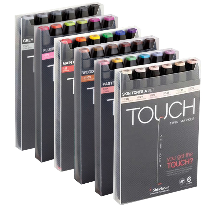 Набор маркеров Touch Twin 6 цв манга кацусика хокусай