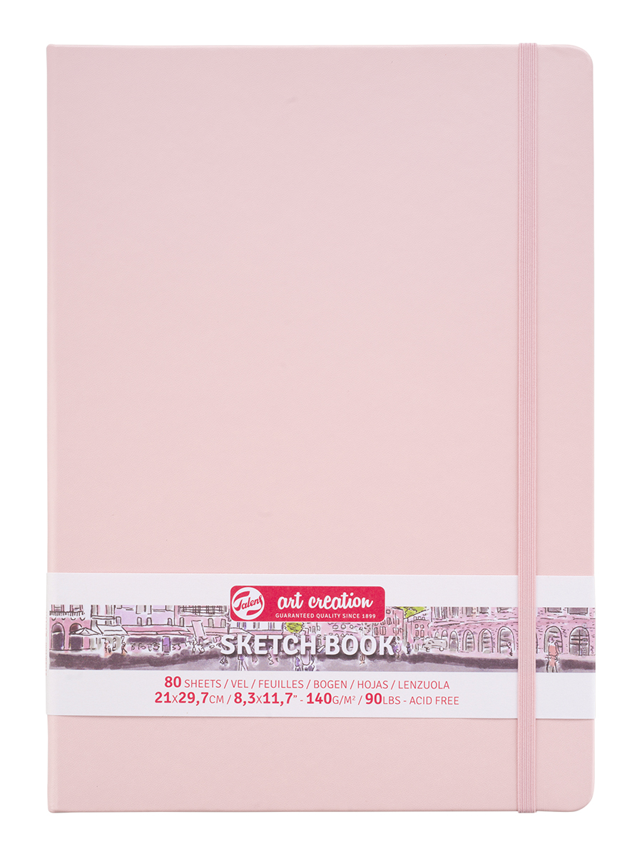 Блокнот для зарисовок Art Creation 21х30 см 80 л 140 г, твердая обложка, розовый блокнот для зарисовок sketchmarker 20 20 cм 80 л 140 г твердая обложка розовый