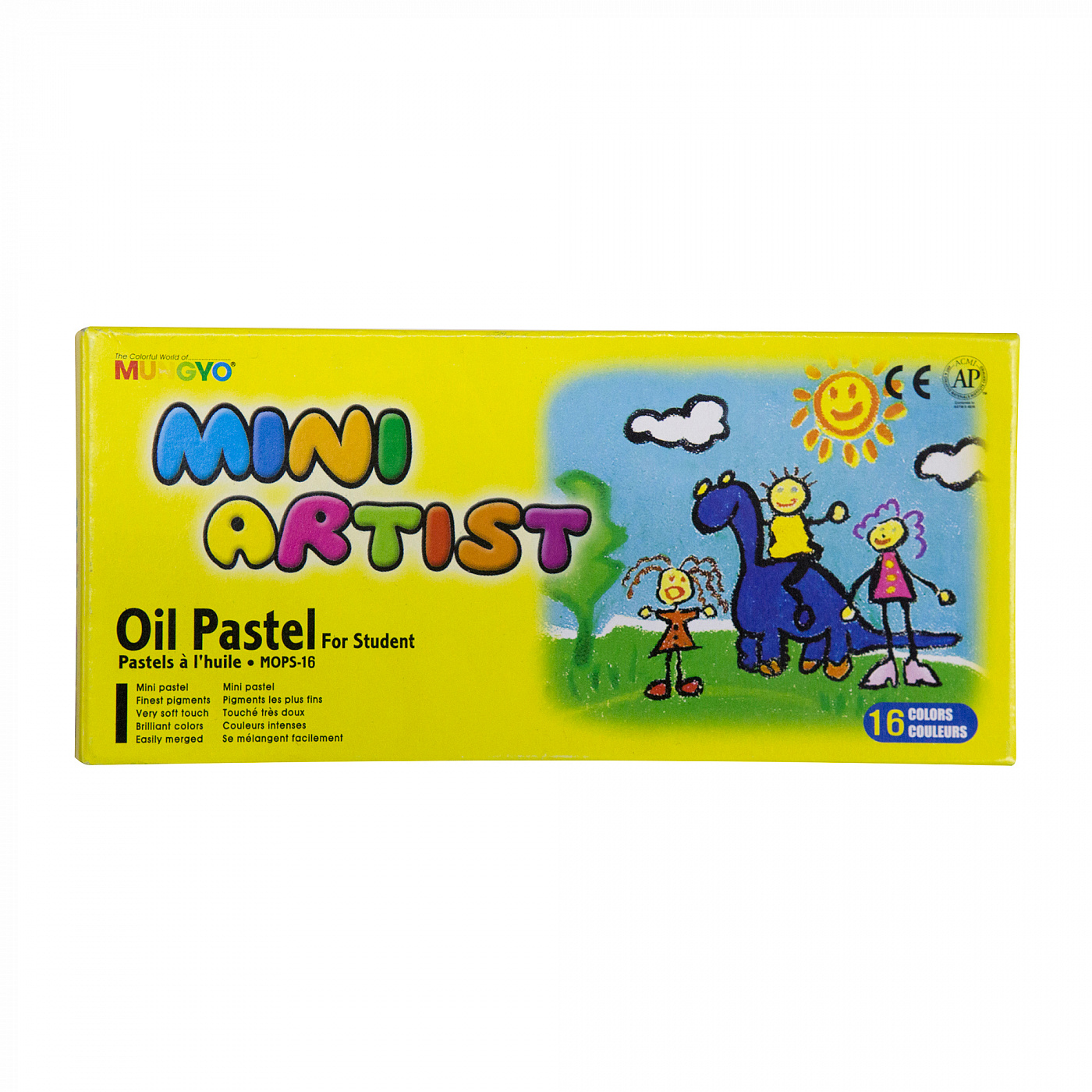 Набор масляной пастели Mungyo Mini 16 цв, в картонной коробке картины великих художников