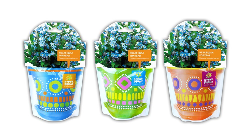 Набор для выращивания Happy Plant Незабудка голубая МПИ-hpd-4